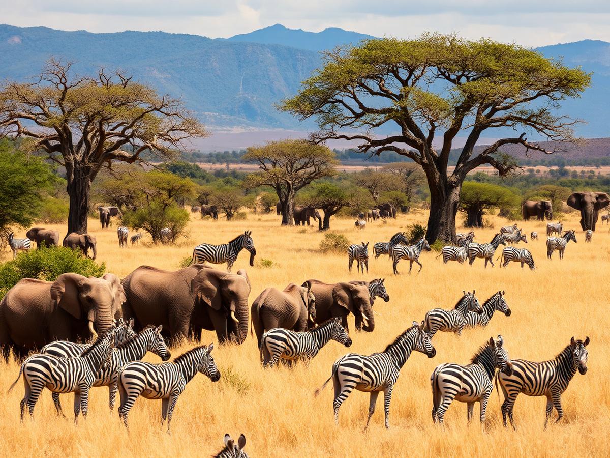 Wildlife in Mikumi National Park