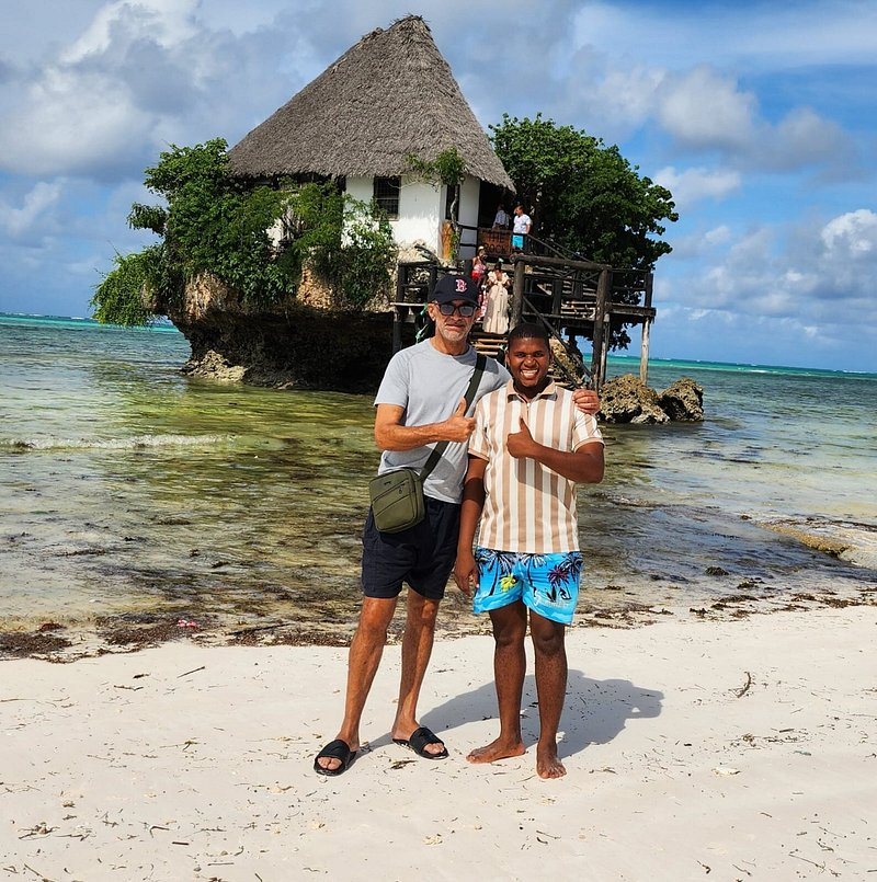 Paul W with Abdul during a Zanzibar tour